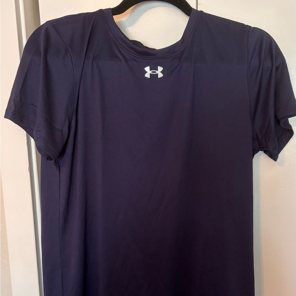 Under Armour Navy Blue Fitted Short Sleeve T-Shirt